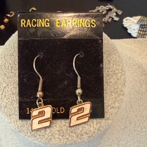 Racing Number 2 Earrings